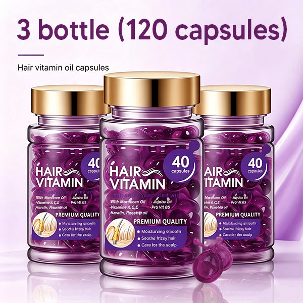 Violet & Argan Oil Hair Vitamin Capsules for Colored Permed Hair