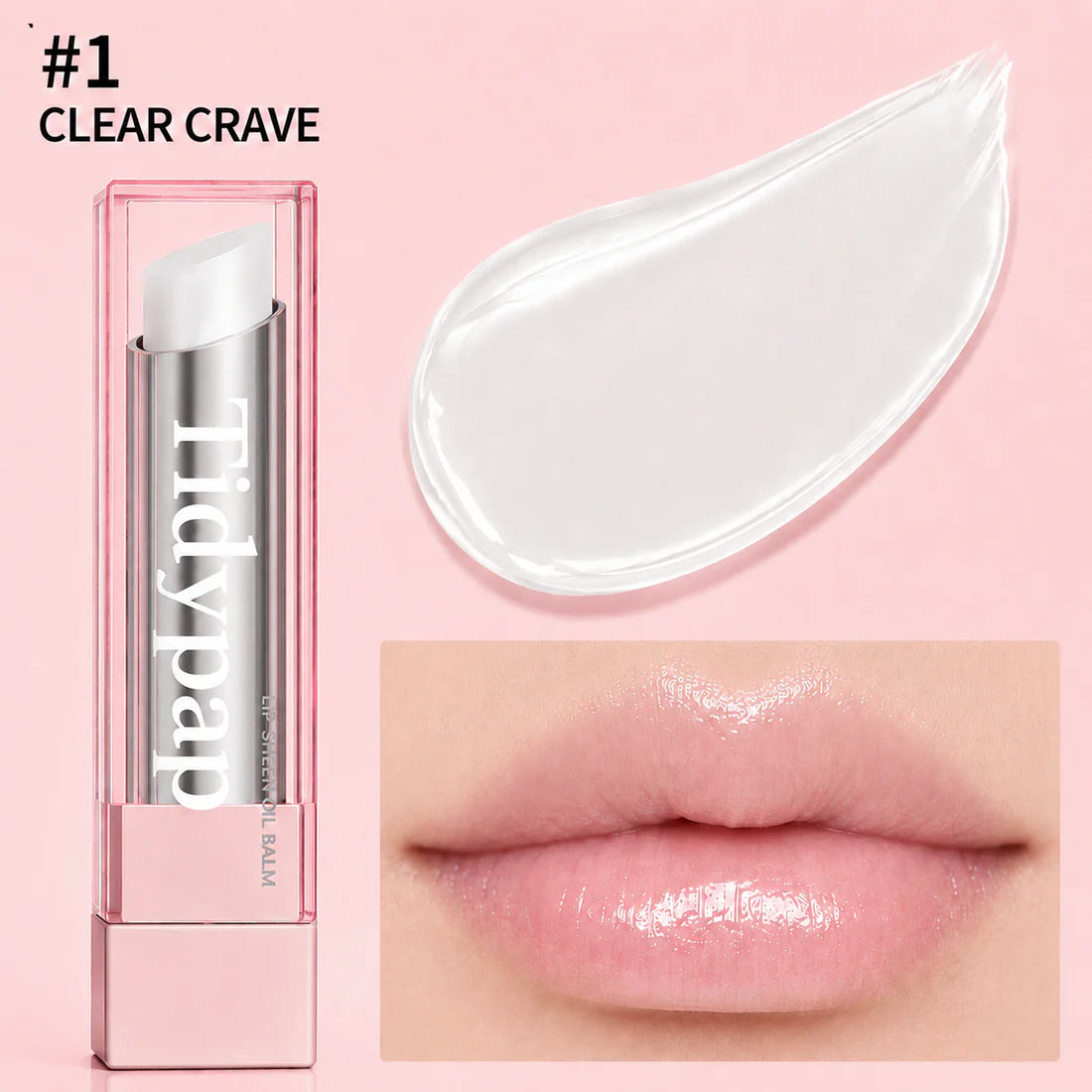 🔥Last Day Buy 1 Get 1 Free|Tidypap GLOW VEIL LIP SHEEN OIL BALM
