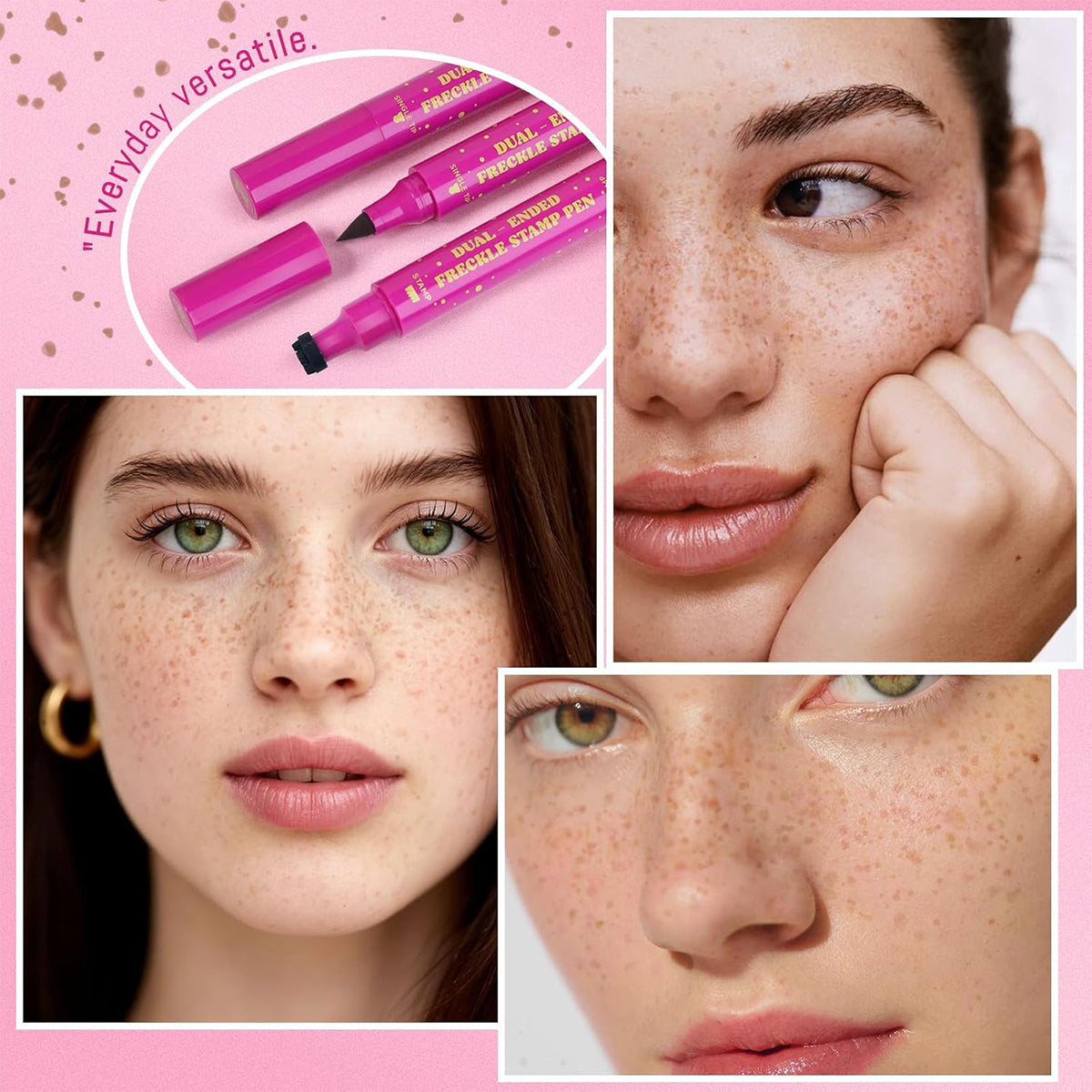 last-day-buy-1-get-1-free-Waterproof Freckle Pen – Natural Fake Freckles Makeup