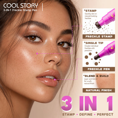 last-day-buy-1-get-1-free-Waterproof Freckle Pen – Natural Fake Freckles Makeup