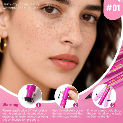 last-day-buy-1-get-1-free-Waterproof Freckle Pen – Natural Fake Freckles Makeup
