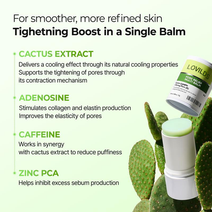 🌵✨ Instant Pore Eraser Cooling Balm