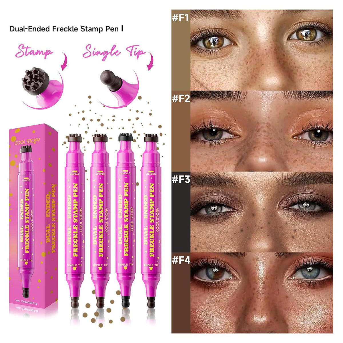 last-day-buy-1-get-1-free-Waterproof Freckle Pen – Natural Fake Freckles Makeup
