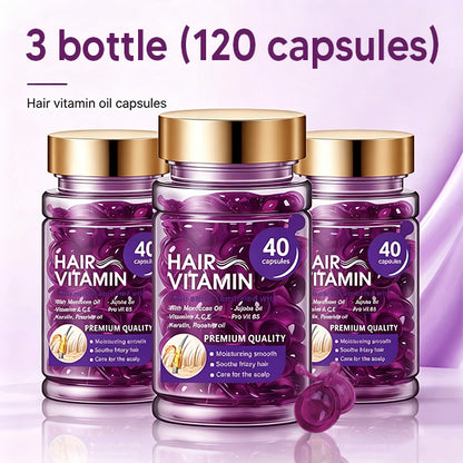Violet & Argan Oil Hair Vitamin Capsules for Colored Permed Hair