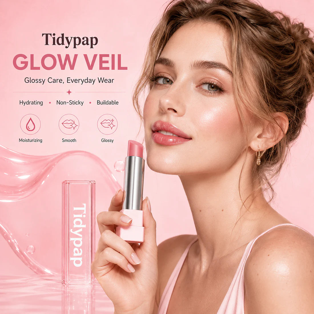 🔥Last Day Buy 1 Get 1 Free|Tidypap GLOW VEIL LIP SHEEN OIL BALM