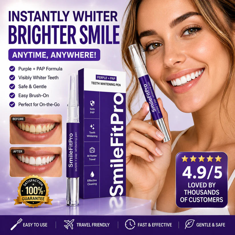 SmileFitPro PAP+ Purple Teeth Whitening Pen