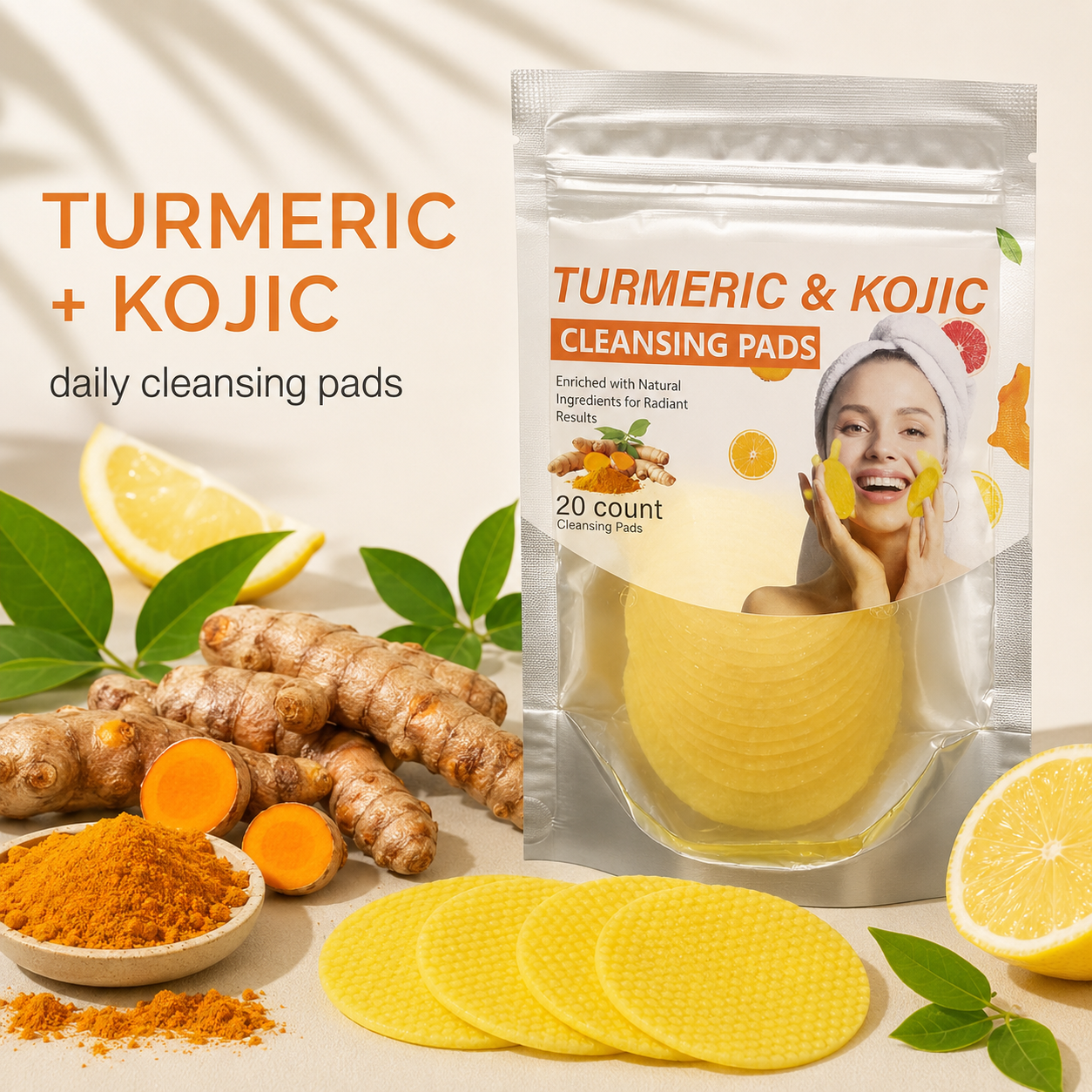 Turmeric & Kojic Acid Cleansing Pads