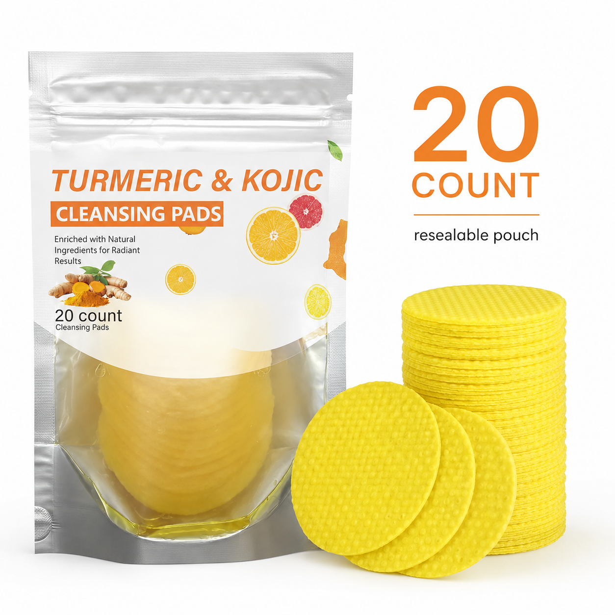 Turmeric & Kojic Acid Cleansing Pads