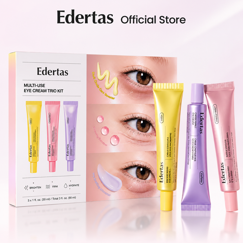 Edertas Eye Rescue Trio – Brighten, Depuff & Smooth Tired Eyes