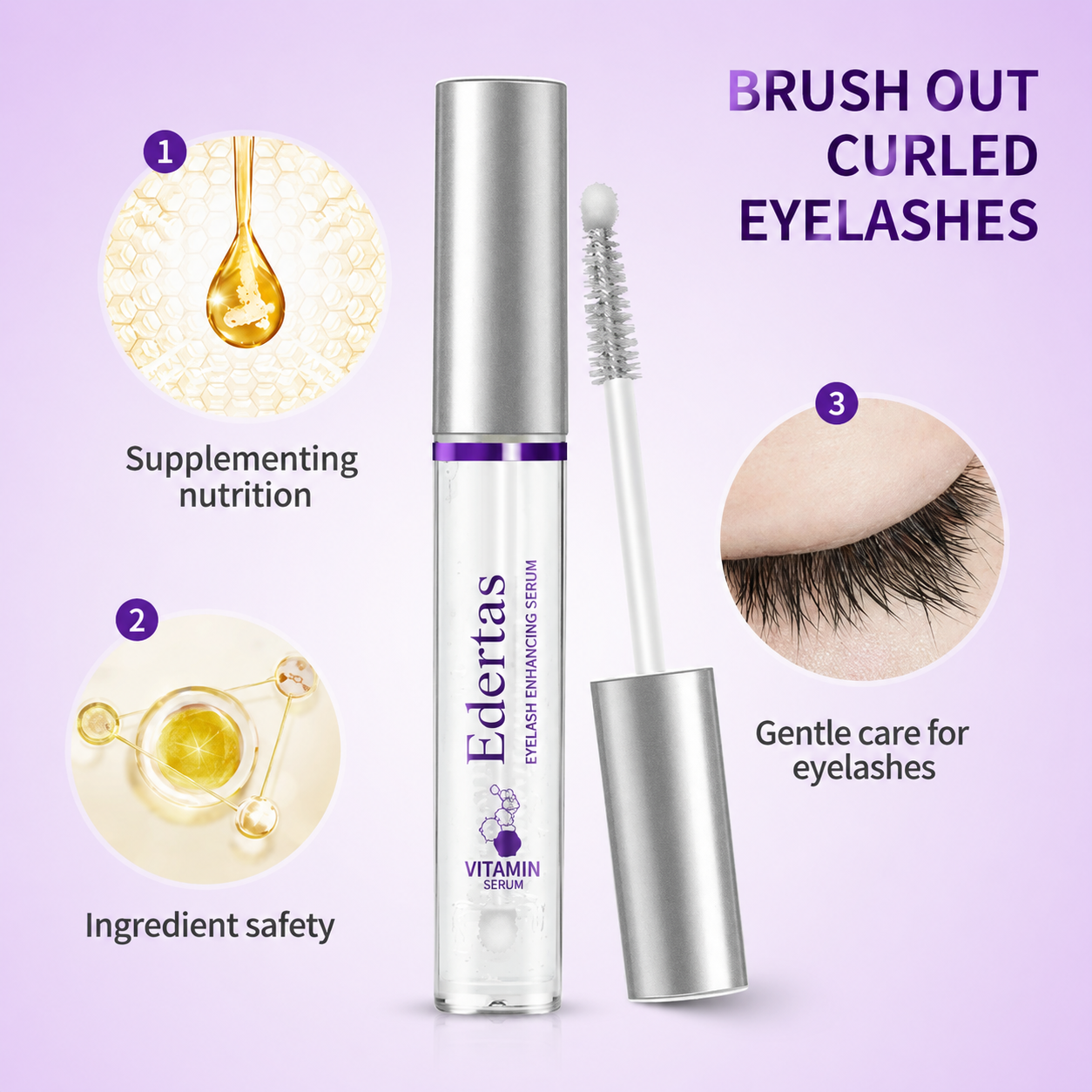 Edertas Eyelash Serum – Say Goodbye to Short, Sparse Lashes