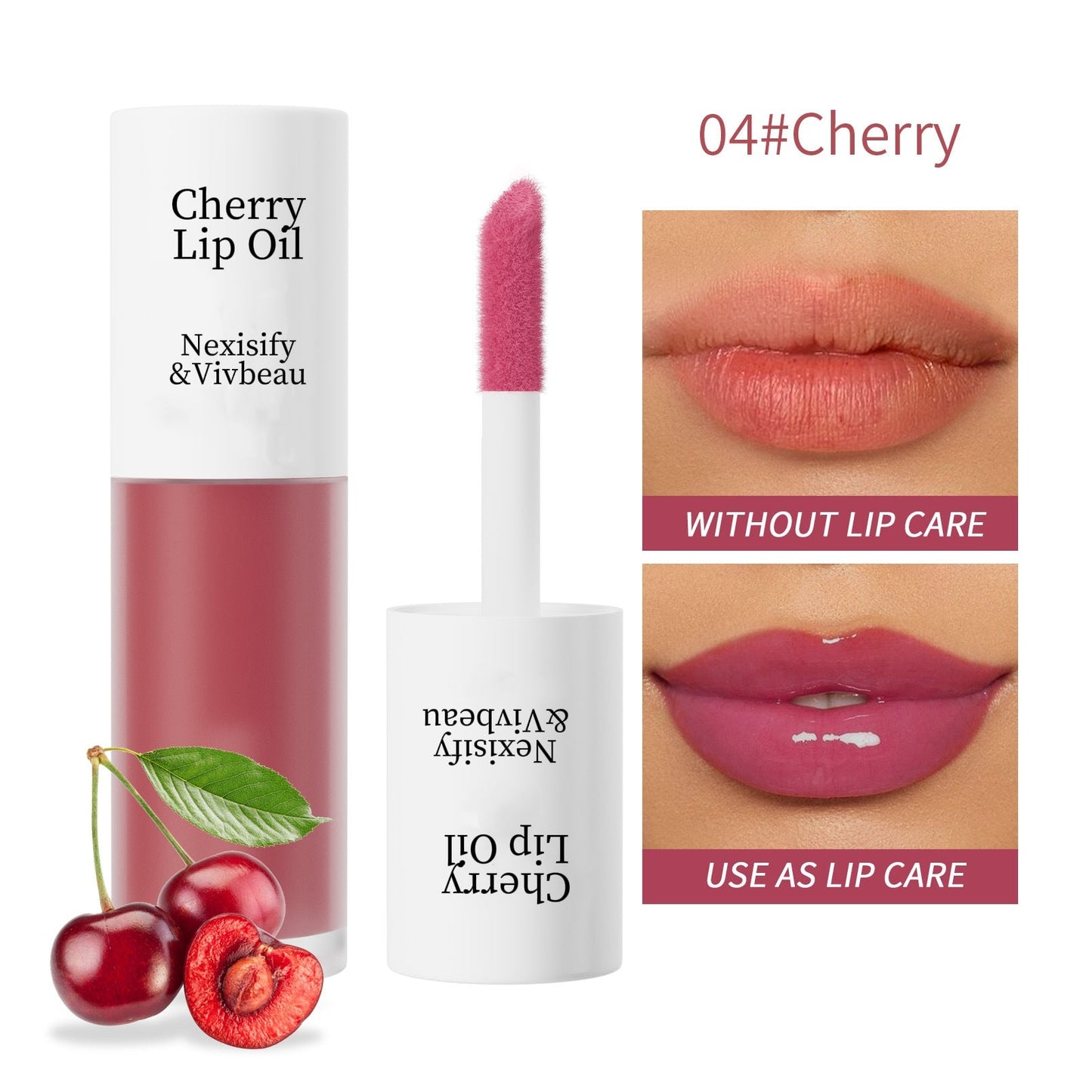【🔥Final 3 hours 50% off🔥 】:Korean Lip Oil + Lip Stain-Shiny Mirror Finish, Non-stick Cup Long Lasting