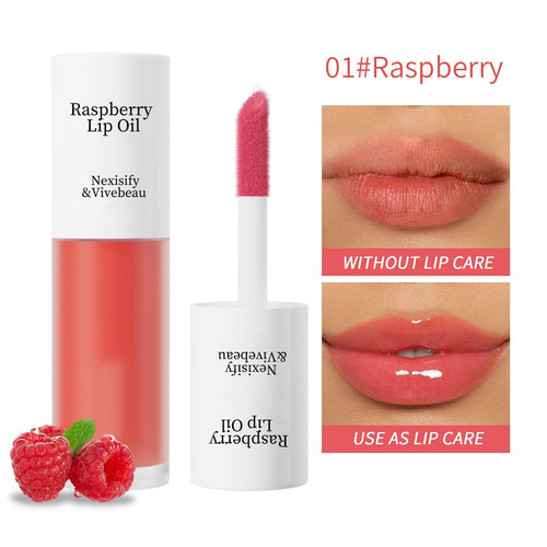 【🔥Final 3 hours 50% off🔥 】:Korean Lip Oil + Lip Stain-Shiny Mirror Finish, Non-stick Cup Long Lasting